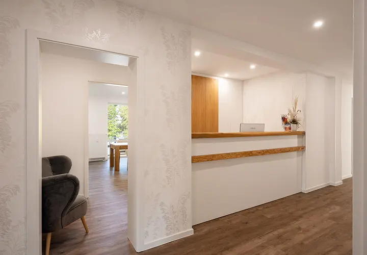 Unser Empfangstresen