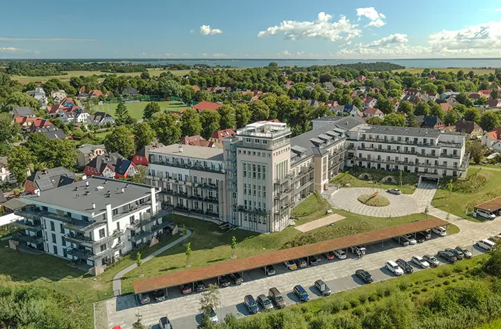Luftaufnahme von Zwei Wasser, Alte Seefahrtschule